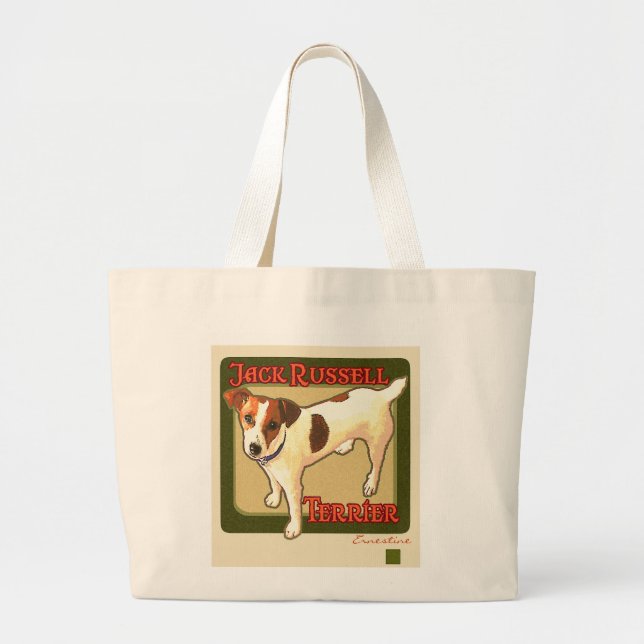 Grand Tote Bag Jack Russell Terrier (Devant)