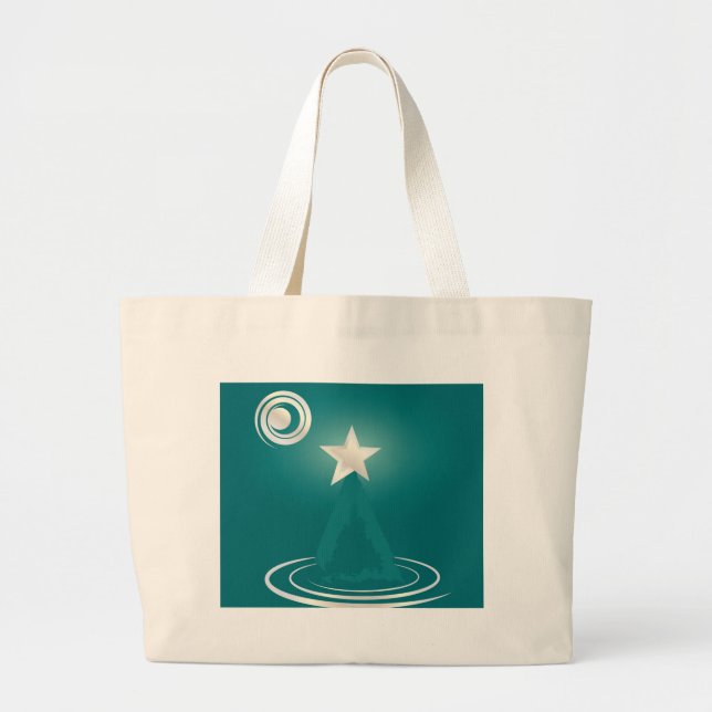 Grand Tote Bag Jade Christmas rêve (Devant)