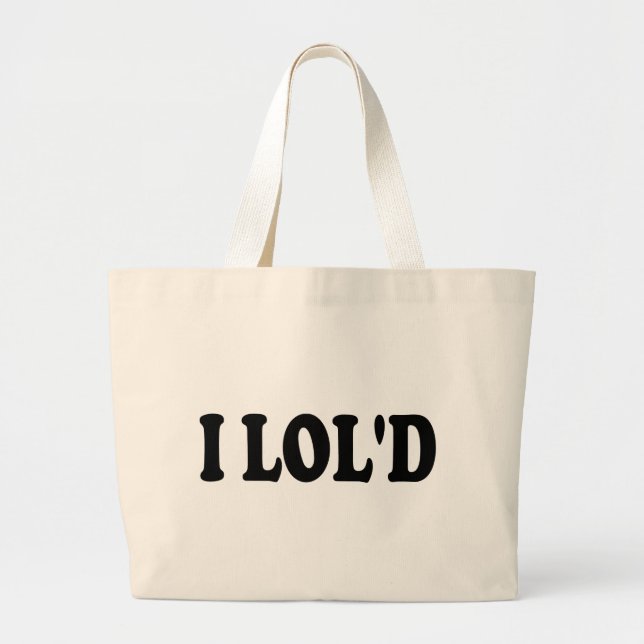 Grand Tote Bag J'ai l'air drôle (Devant)