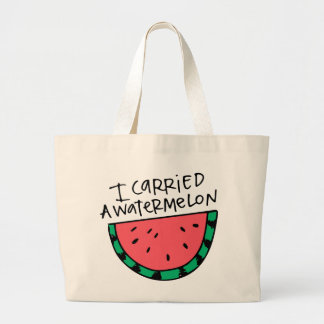 Grand Tote Bag J'ai porté une pastèque