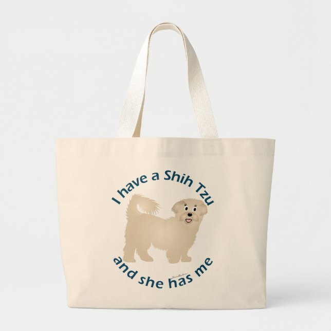 Grand Tote Bag J'Ai Un Tzu Chih (Devant)