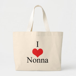 Grand Tote Bag J'aime (coeur) Nonna