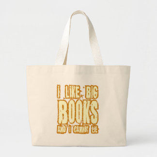 Grand Tote Bag J'aime de grands livres et je ne peux pas me
