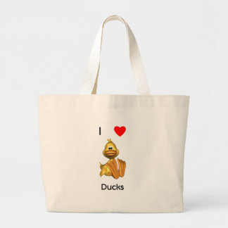 Grand Tote Bag J'aime des canards
