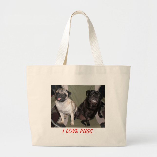GRAND TOTE BAG J'AIME DES CARLINS (Devant)