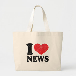 Grand Tote Bag J'aime des nouvelles
