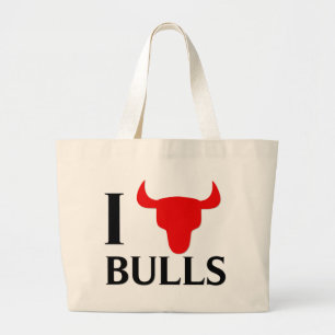 Grand Tote Bag J'aime des taureaux