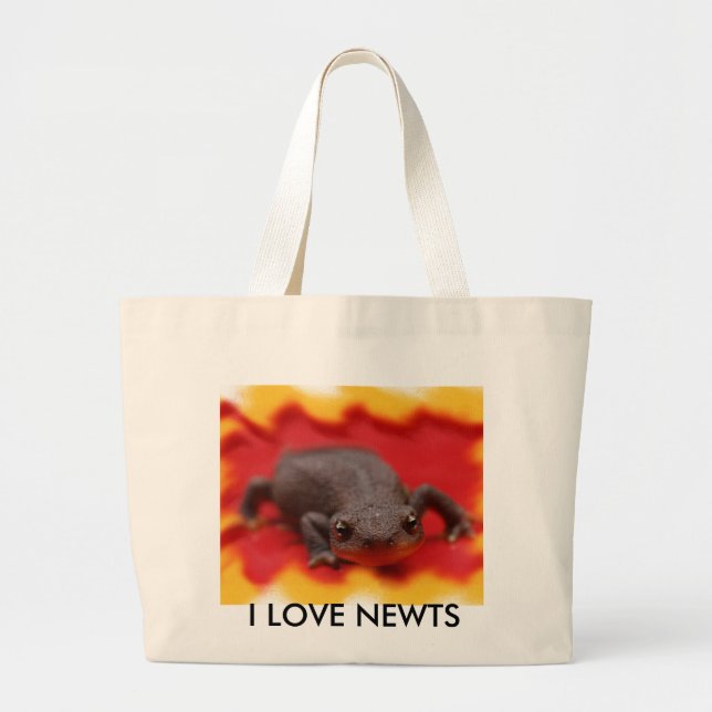 Grand Tote Bag J'aime des tritons (Devant)