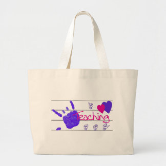 Grand Tote Bag j'aime enseigner asl - fourre-tout