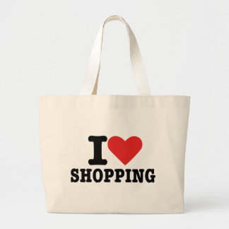 Grand Tote Bag J'aime faire des emplettes