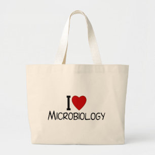 Grand Tote Bag J'aime la microbiologie