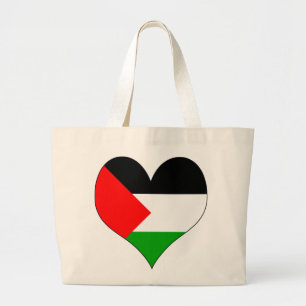 Grand Tote Bag J'aime la Palestine