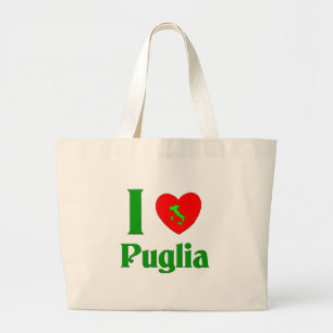 Grand Tote Bag J'aime la Puglia Italie