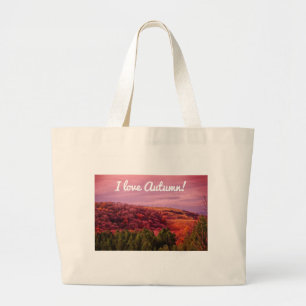 Grand Tote Bag J'Aime L'Automne !