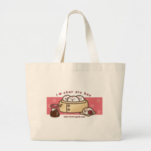 Grand Tote Bag j'aime l'éléphant Fourre-tout de bao de SIU de