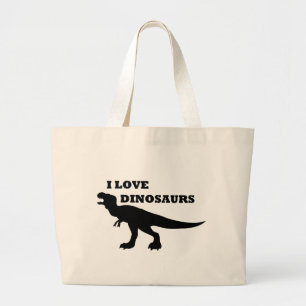 Grand Tote Bag J'Aime Les Dinosaures !