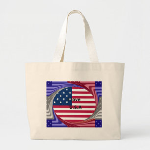 GRAND TOTE BAG J'AIME LES ÉTATS-UNIS