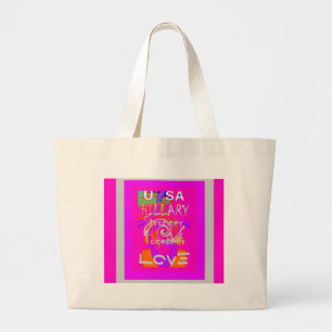 Grand Tote Bag J'Aime Les Etats-Unis : Plus Forts Ensemble