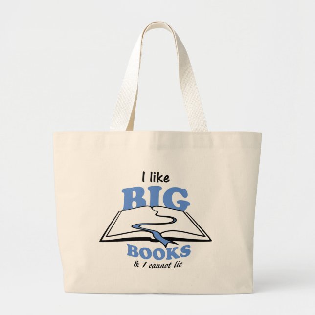 Grand Tote Bag J'aime les grands livres (Devant)