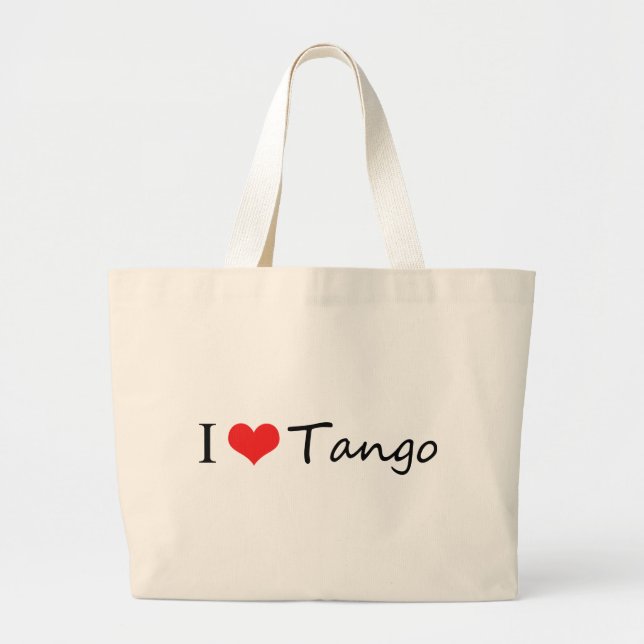 Grand Tote Bag J'aime les produits frais de tango ! (Devant)