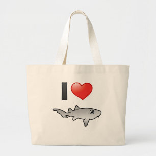 Grand Tote Bag J'aime les requins infirmières