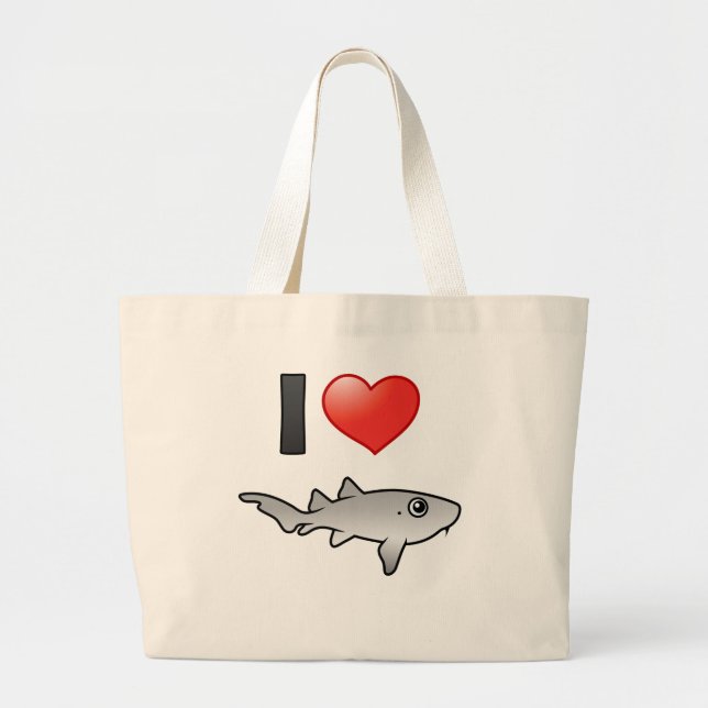 Grand Tote Bag J'aime les requins infirmières (Devant)