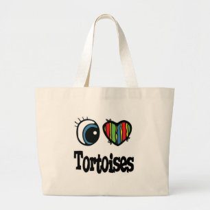 Grand Tote Bag J'aime les tortues