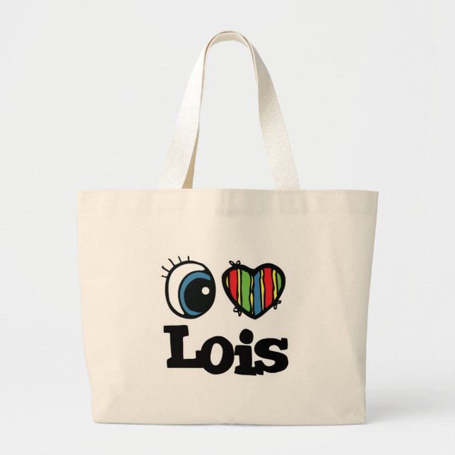 Grand Tote Bag J'aime Lois (Devant)