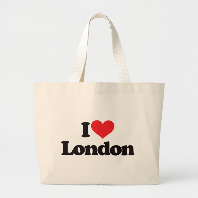 Grand Tote Bag J'aime Londres (Devant)