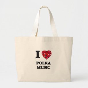 Grand Tote Bag J'aime ma MUSIQUE de POLKA