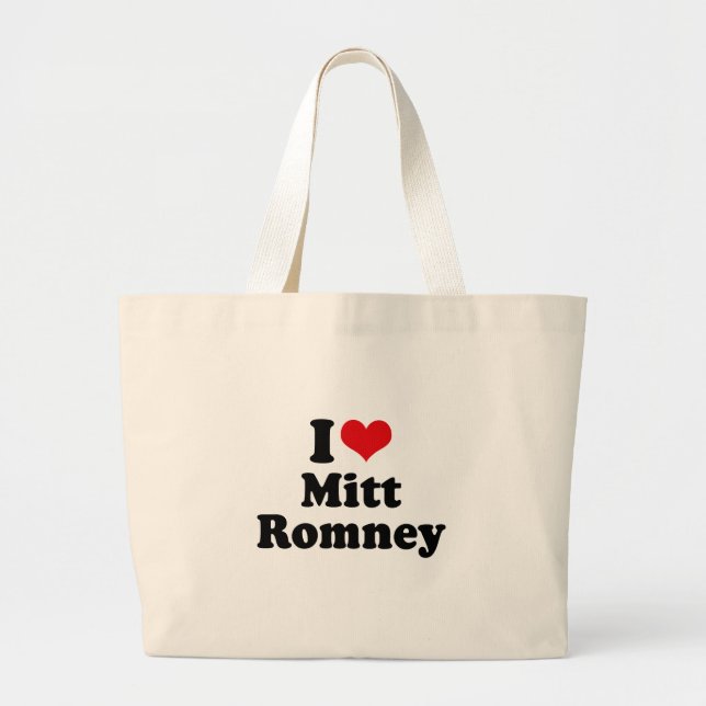 GRAND TOTE BAG J'AIME MITT ROMNEY (Devant)