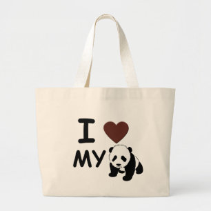 Grand Tote Bag J'aime mon PANDA