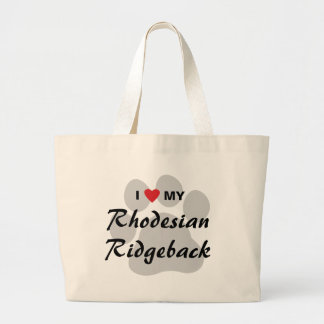 Grand Tote Bag J'aime mon Rhodesian Ridgeback