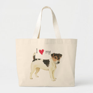 Grand Tote Bag J'aime mon Russell Terrier