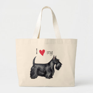 Grand Tote Bag J'aime mon Scottie