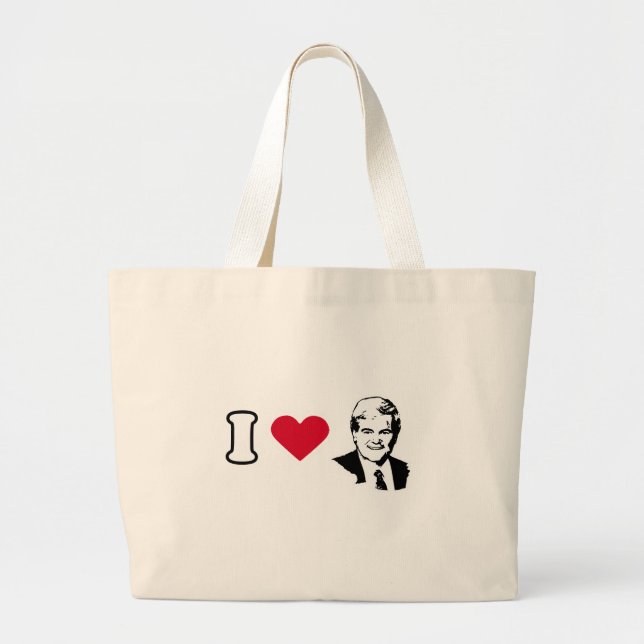 Grand Tote Bag J'aime Newt Gingrich (Devant)