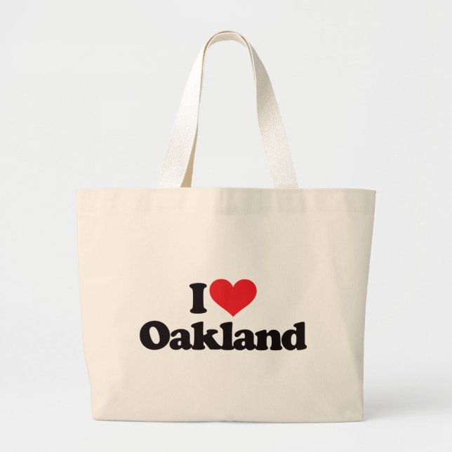 Grand Tote Bag J'aime Oakland (Devant)