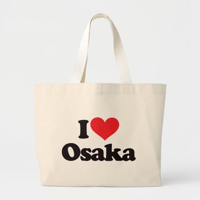 Grand Tote Bag J'aime Osaka (Devant)