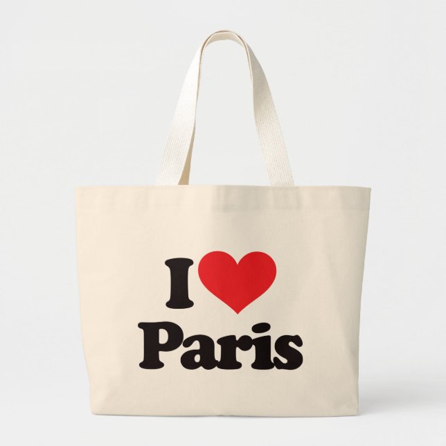 Grand Tote Bag J'aime Paris (Devant)