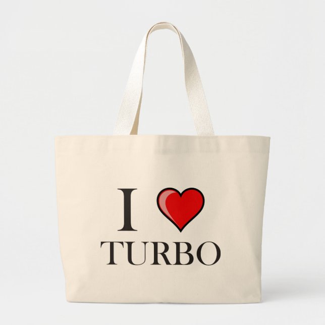 Grand Tote Bag J'aime Turbo (Devant)