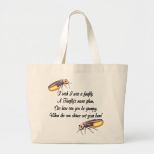 Grand Tote Bag J'aimerais être une luciole