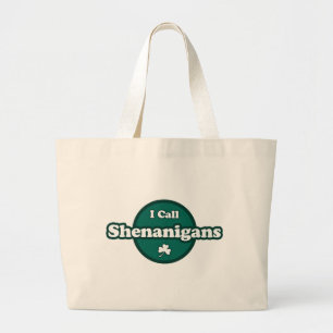 Grand Tote Bag J'Appelle Les Shenanigans Mignons Irlandais Dire