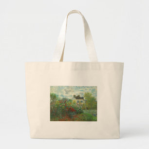 Grand Tote Bag Jardin des artistes de Monet dans Peinture d'Argen