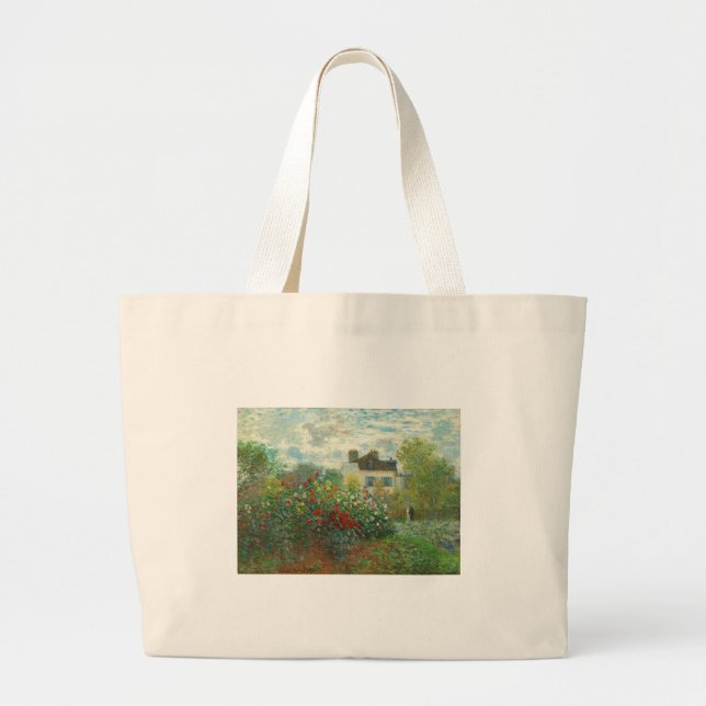 Grand Tote Bag Jardin des artistes de Monet dans Peinture d'Argen (Devant)