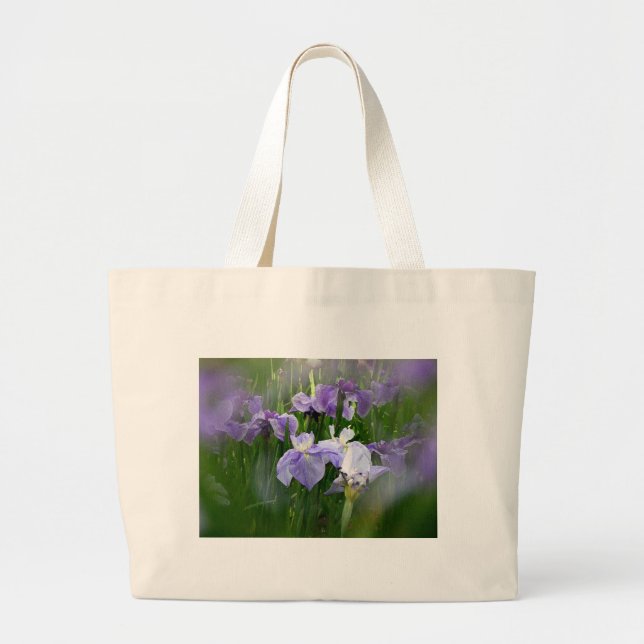 Grand Tote Bag Jardin d'iris (Devant)