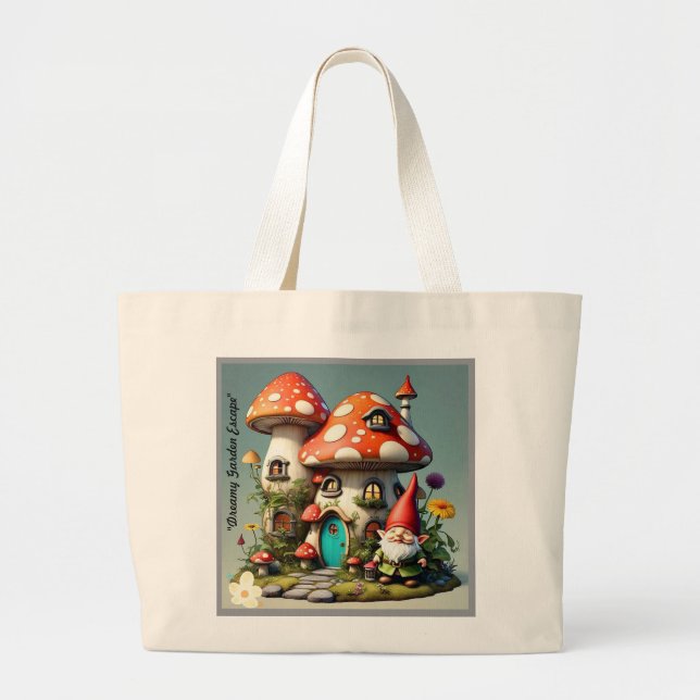 Grand Tote Bag "Jardin secret de Gnome" (Devant)