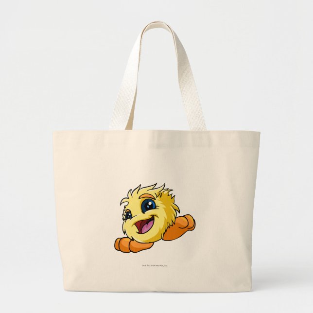 Grand Tote Bag Jaune de JubJub (Devant)