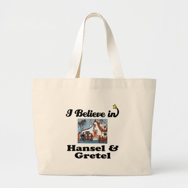 Grand Tote Bag je crois en hansel et gretel (Devant)