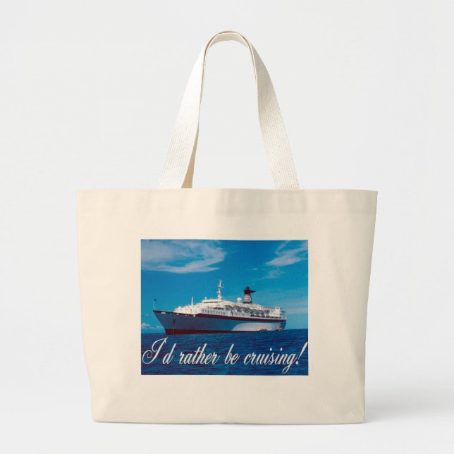 Grand Tote Bag Je croiserais plutôt (Devant)