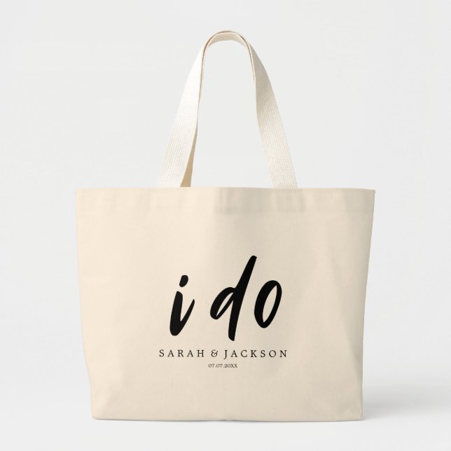 Grand Tote Bag Je fais Simple Minimal (Devant)